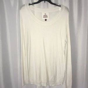 lightly worn sweater